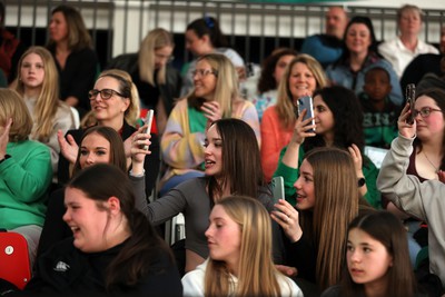 190424 - Cardiff Dragons v Surrey Storms - Vitality Netball Super League - Fans