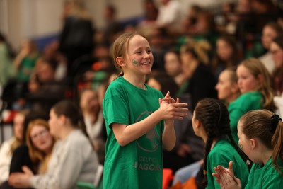 190424 - Cardiff Dragons v Surrey Storms - Vitality Netball Super League - Fans