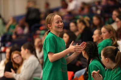 190424 - Cardiff Dragons v Surrey Storms - Vitality Netball Super League - Fans