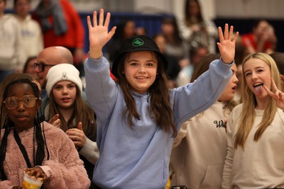 190424 - Cardiff Dragons v Surrey Storms - Vitality Netball Super League - Fans