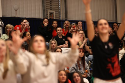 190424 - Cardiff Dragons v Surrey Storms - Vitality Netball Super League - Fans