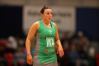 190424 - Cardiff Dragons v Surrey Storms - Vitality Netball Super League - Elle McDonald of Cardiff Dragons