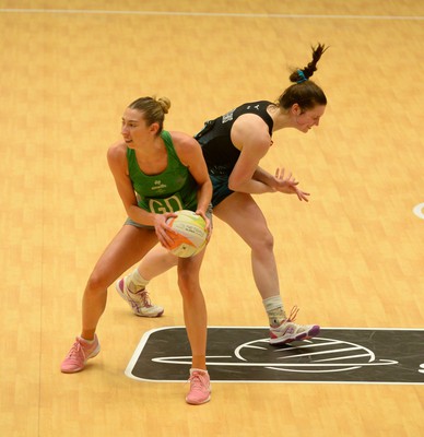 190424 - Cardiff Dragons v Surrey Storm - Vitality Netball SuperLeague - Jacqui Newton of Cardiff Dragons