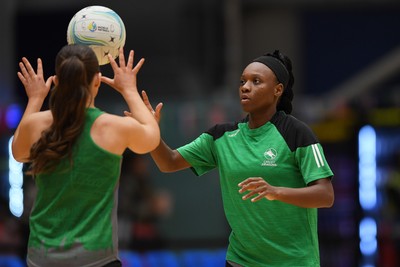 220225 - Cardiff Dragons v Birmingham Panthers - Netball Super League - Khanyisa ‘KC’ Chawane Khanyisa of Cardiff Dragons