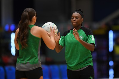 220225 - Cardiff Dragons v Birmingham Panthers - Netball Super League - Khanyisa ‘KC’ Chawane Khanyisa of Cardiff Dragons