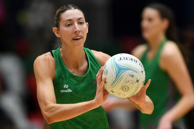 220225 - Cardiff Dragons v Birmingham Panthers - Netball Super League - Jacqui Newton of Cardiff Dragons