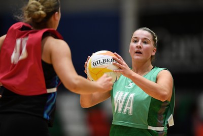 220225 - Cardiff Dragons v Birmingham Panthers - Netball Super League - Bethan Dyke of Cardiff Dragons