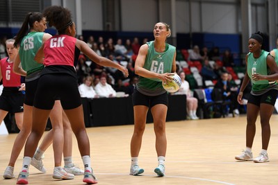 220225 - Cardiff Dragons v Birmingham Panthers - Netball Super League - Phillipa Yarranton of Cardiff Dragons