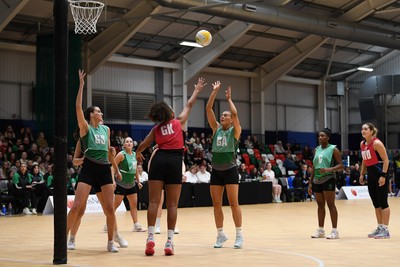 220225 - Cardiff Dragons v Birmingham Panthers - Netball Super League - Phillipa Yarranton of Cardiff Dragons