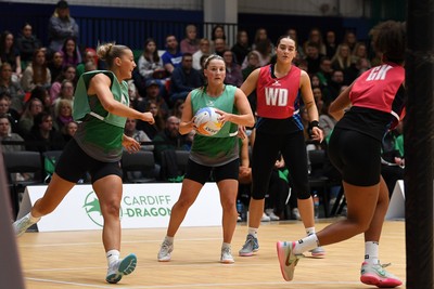 220225 - Cardiff Dragons v Birmingham Panthers - Netball Super League - Bethan Dyke of Cardiff Dragons