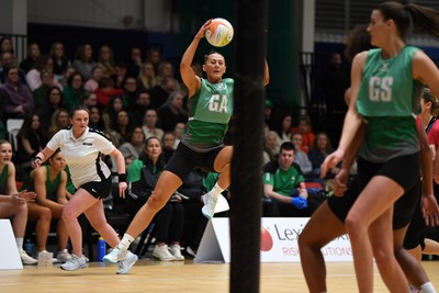 220225 - Cardiff Dragons v Birmingham Panthers - Netball Super League - Phillipa Yarranton of Cardiff Dragons