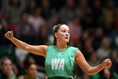 220225 - Cardiff Dragons v Birmingham Panthers - Netball Super League - Bethan Dyke of Cardiff Dragons