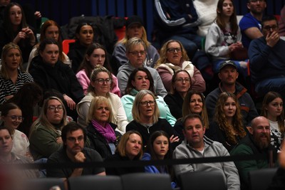 220225 - Cardiff Dragons v Birmingham Panthers - Netball Super League - fans