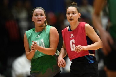 220225 - Cardiff Dragons v Birmingham Panthers - Netball Super League - Bethan Dyke of Cardiff Dragons