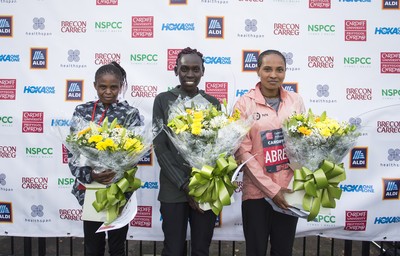 061019 - Run4Wales - Cardiff University Cardiff Half Marathon 2019 - Elite Women's Winners - 