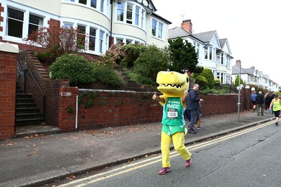 061019 - Cardiff University Cardiff Half Marathon - Runners pass Roath Park Lake