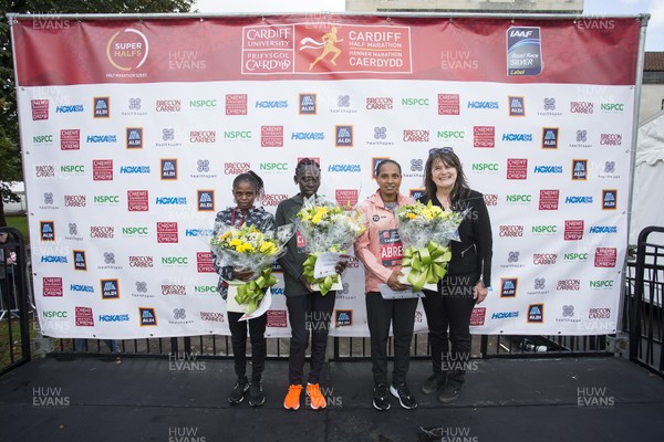061019 - Run4Wales - Cardiff University Cardiff Half Marathon 2019 - Elite Women's Winners - 