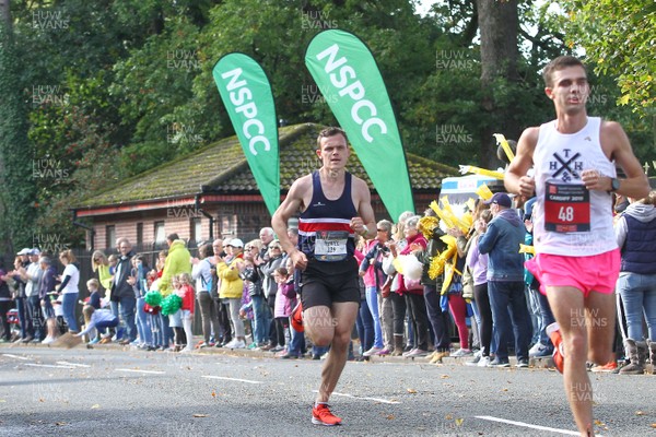 061019 - Cardiff University Cardiff Half Marathon - NSPCC branding at Roath Park Lake