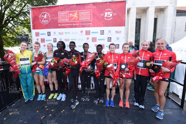 071018 - Cardiff University Cardiff Half Marathon - Australia (2nd), Uganda (1st) and England (3rd) in the women's team event
