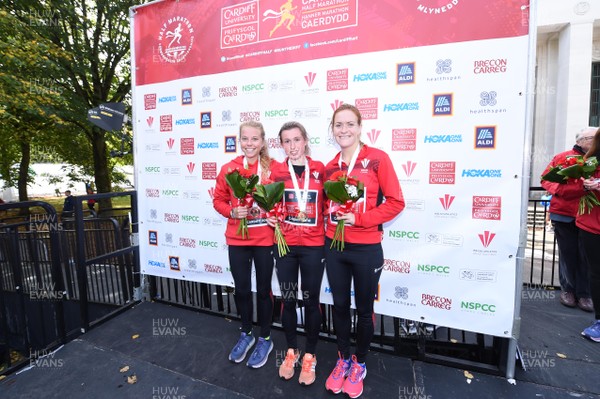 071018 - Cardiff University Cardiff Half Marathon - Jenny Nesbitt, Clara Evans and Rosie Edwards