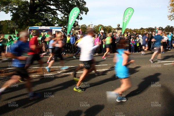 071018 - Cardiff University Cardiff Half Marathon - The Cardiff Half Marathon passes Roath Park Lake 