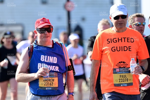 270322 - Cardiff University Cardiff Half Marathon - Blind runner with their guide