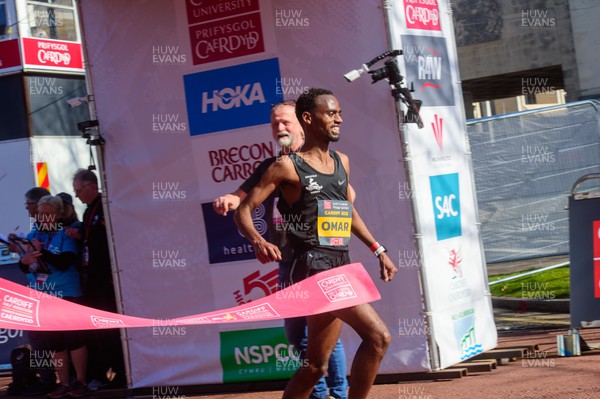 270322 - Cardiff University Cardiff Half Marathon - Winner of the men's race in 1:02:46 Kadar Omar