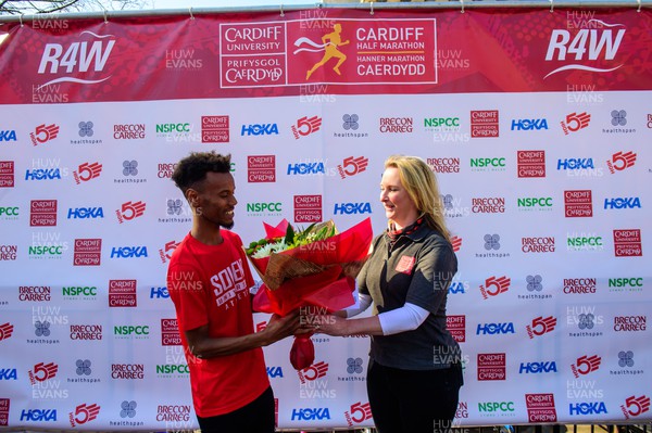 270322 - Cardiff University Cardiff Half Marathon - Third place in the men's race Zakariya Mahamed
