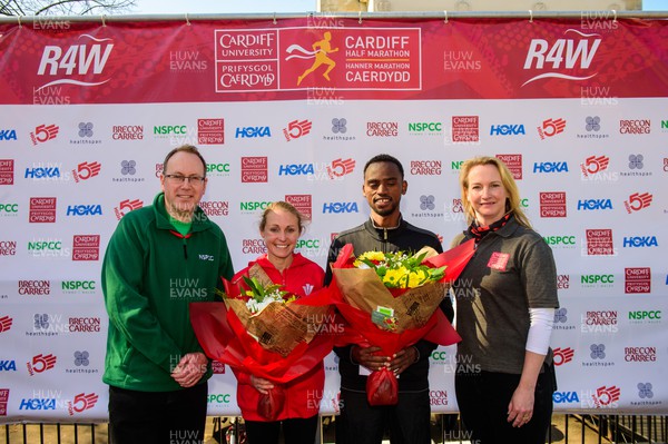 270322 - Cardiff University Cardiff Half Marathon - Winner of the women's race Natasha Cockram and of the men's race Kadar Omar