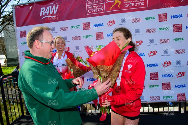 270322 - Cardiff University Cardiff Half Marathon - Second place in the women's Welsh Half Marathon Championships Bronwen Owen