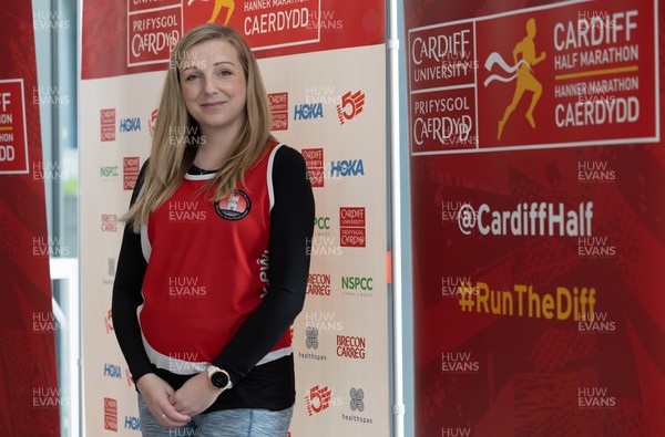 210322 Cardiff University Cardiff Half Marathon Event and Race T Shirt Reveal - Alex Jones who will be running the Cardiff Half while pregnant