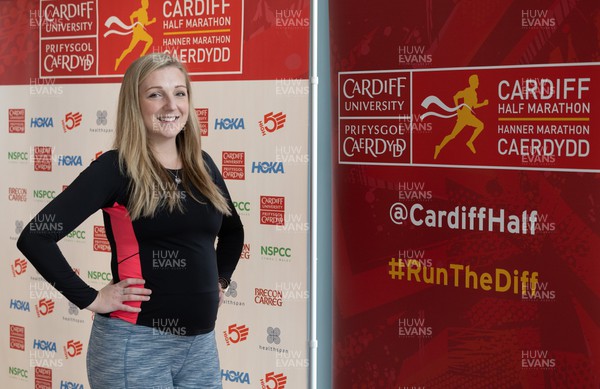 210322 Cardiff University Cardiff Half Marathon Event and Race T Shirt Reveal - Alex Jones who will be running the Cardiff Half while pregnant
