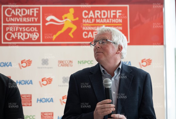 210322 Cardiff University Cardiff Half Marathon Event and Race T Shirt Reveal - Cardiff Half race director Steve Brace during the event