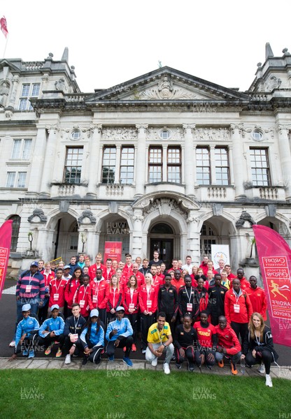 061018 - Cardiff University Cardiff Half Marathon Press Conference, Cardiff University - The Elite athletes gather at Cardiff University ahead of tomorrows Commonwealth Half Marathon Championships 