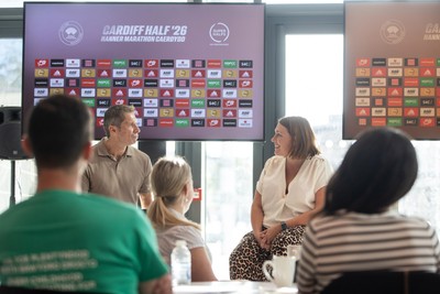 300926 - Run4Wales - Press Conference ahead of the Cardiff Half Marathon which takes place this Sunday 4th October - MS Heledd Fychan who will run the half this weekend