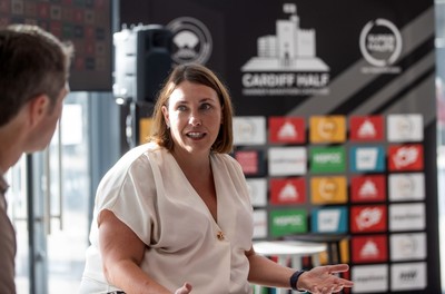 300926 - Run4Wales - Press Conference ahead of the Cardiff Half Marathon which takes place this Sunday 4th October - MS Heledd Fychan who will run the half this weekend