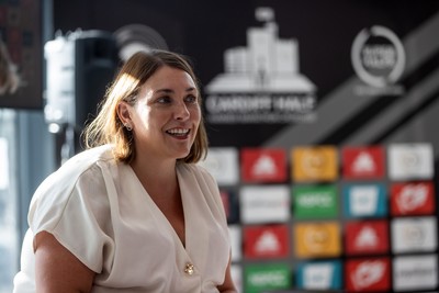 300926 - Run4Wales - Press Conference ahead of the Cardiff Half Marathon which takes place this Sunday 4th October - MS Heledd Fychan who will run the half this weekend