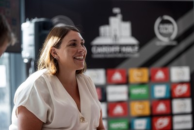 300926 - Run4Wales - Press Conference ahead of the Cardiff Half Marathon which takes place this Sunday 4th October - MS Heledd Fychan who will run the half this weekend
