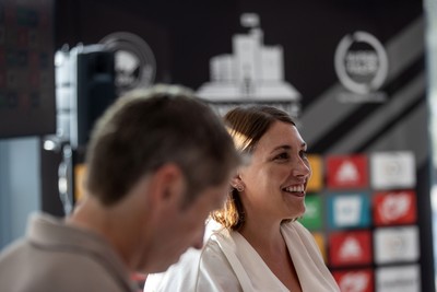 300926 - Run4Wales - Press Conference ahead of the Cardiff Half Marathon which takes place this Sunday 4th October - MS Heledd Fychan who will run the half this weekend