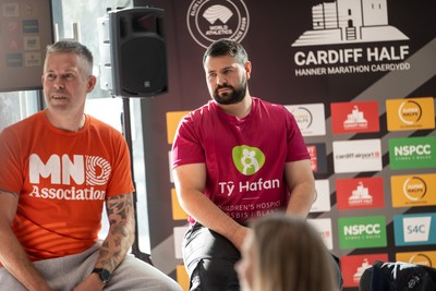 300926 - Run4Wales - Press Conference ahead of the Cardiff Half Marathon which takes place this Sunday 4th October - Sam Jordan