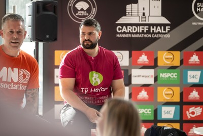 300926 - Run4Wales - Press Conference ahead of the Cardiff Half Marathon which takes place this Sunday 4th October - Sam Jordan