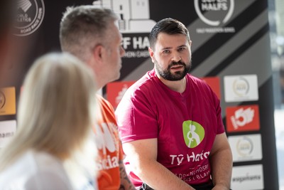 300926 - Run4Wales - Press Conference ahead of the Cardiff Half Marathon which takes place this Sunday 4th October - Sam Jordan
