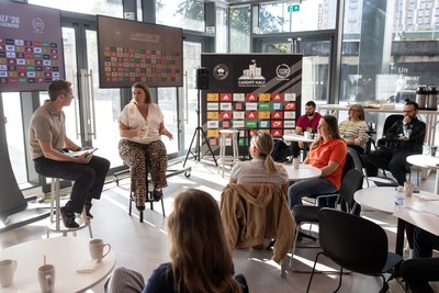 300926 - Run4Wales - Press Conference ahead of the Cardiff Half Marathon which takes place this Sunday 4th October - MS Heledd Fychan who will run the half this weekend