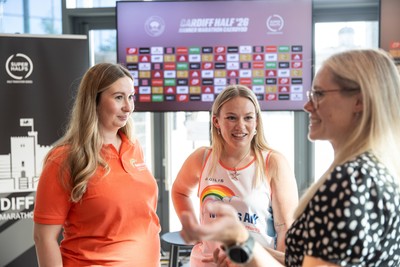 300926 - Run4Wales - Press Conference ahead of the Cardiff Half Marathon which takes place this Sunday 4th October - Kiera Hodges