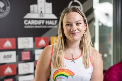 300926 - Run4Wales - Press Conference ahead of the Cardiff Half Marathon which takes place this Sunday 4th October - Kiera Hodges