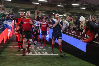 220324 - Cardiff Lions v Wrecsam Rhinos - International Gay Rugby Fixture - Teams take to the field 