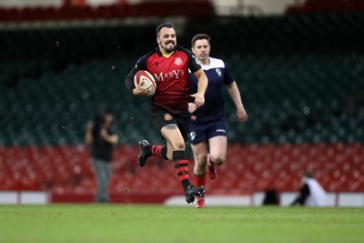 220324 - Cardiff Lions v Wrecsam Rhinos - International Gay Rugby Fixture - Lions score a try