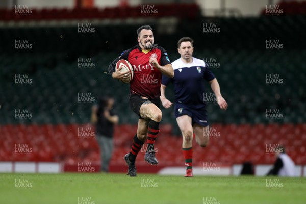 220324 - Cardiff Lions v Wrecsam Rhinos - International Gay Rugby Fixture - Lions score a try