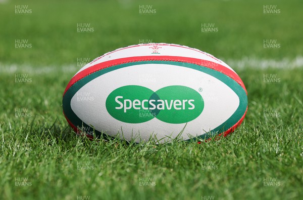090923 - Cardiff Met v Bedwas RFC, Admiral Championship East - A Specsavers branded ball at the match