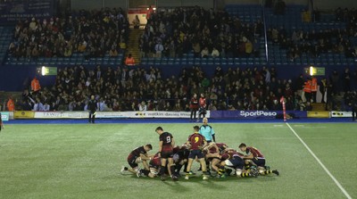 121218 - Cardiff Met v Cardiff University, BUCS Super League - Cardiff Met take on Cardiff University in front of the Cardiff University fans